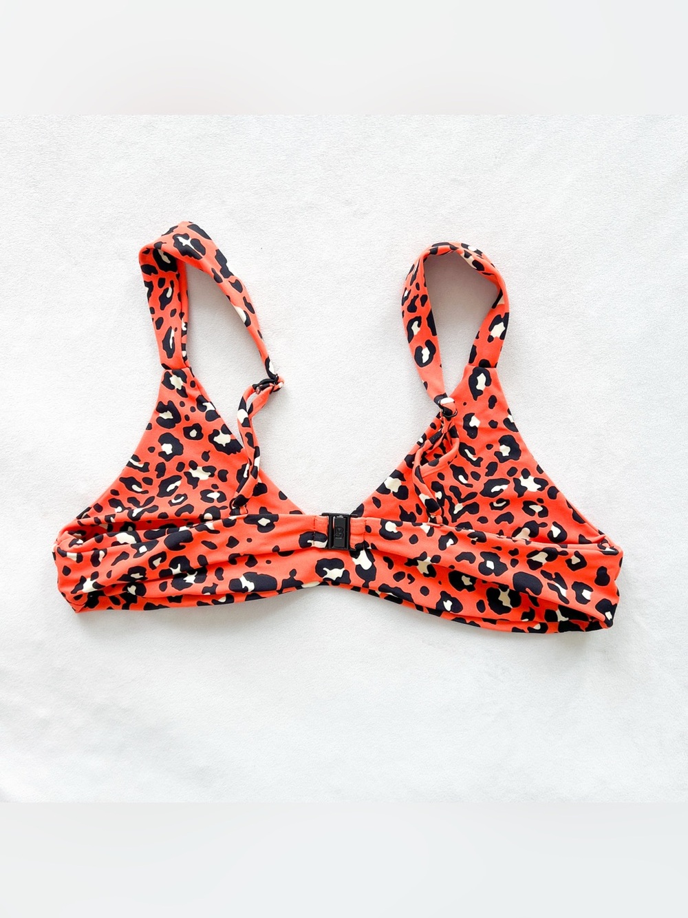 Blackbough Orange Leopard Print Bikini Top - Picture 2 of 4